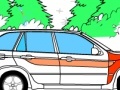 Igra Kid's coloring: The car on the road