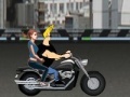 Igra Johnny Bravo driving a motorcycle