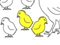 Igra Chicken Family: Coloring