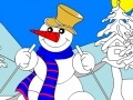 Igra Snowman Coloring Game