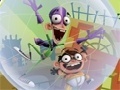Igra Fanboy and Chum Chum-running in a bubble