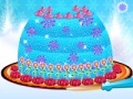 Igra Frozen. Princess gown cake decor