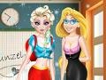 Igra Elsa and Rapunzel: Highschool Outfit