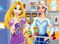 Igra Elsa and rapunzel food shopping