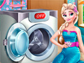 Igra Elsa Wash Clothes