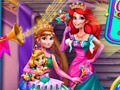 Igra Anna And Ariel Princess Ball Dress Up