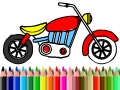 Igra Back To School: Motorbike Coloring