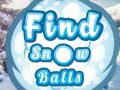Igra Find Snow Balls