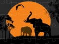 Igra Elephant Silhouette Jigsaw
