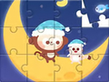 Igra Jigsaw Puzzle: Monkey With Moon