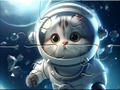 Igra Jigsaw Puzzle: Astronaut-Cat