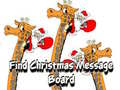 Igra Find Christmas Message Board