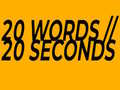 Igra 20 Words in 20 Seconds