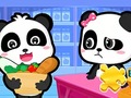 Igra Jigsaw Puzzle: Baby Panda Supermarket