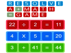 Igra RE5OLVE a+math=game