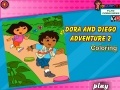 Igra Dora and Diego Adventure Coloring 2