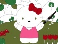 Igra Hello kitty online coloring page