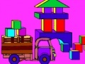 Igra Coloring: Castle of colorful cubes