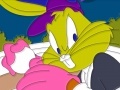 Igra Bowling bunny coloring page