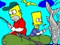 Igra Bart And Homer to Fishing