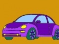Igra Purple old model car coloring