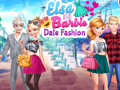 Igra Elsa and Barbie Date Fashion