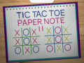 Igra Tic Tac Toe Paper Note 2