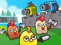 Igra Merge Cannon: Chicken Defense