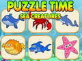 Igra Puzzle Time Sea Creatures