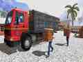 Igra Asian offroad cargo truck driver