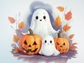 Igra Coloring Book: Halloween Ghosts