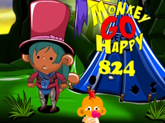 Igra Monkey Go Happy Stage 824