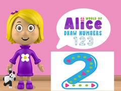 Igra World of Alice Draw Numbers