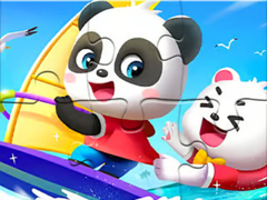 Igra Jigsaw Puzzle: Baby Panda Sailing