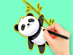 Igra Coloring Book: Panda Eat Bamboo