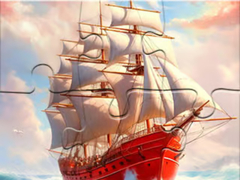 Igra Jigsaw Puzzle: White Sailing Boat