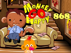 Igra Monkey Go Happy Stage 868