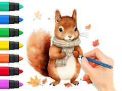 Igra Coloring Book: Autumn Squirrel