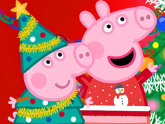 Igra Jigsaw Puzzle: Peppa Pig Christmas Preparation