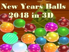 Igra New Years Balls 2048 in 3D