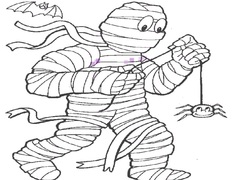 Igra Mummy Coloring Book