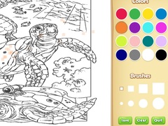 Igra Sea Animal Coloring Book