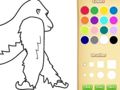 Igra Gorilla Coloring Book for Kids