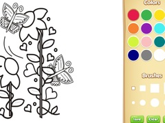 Igra Butterflies and Flowers Coloring Book for Kids