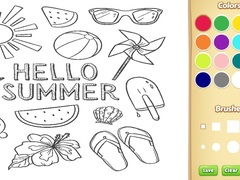 Igra Hello Summer Coloring Book for Kids