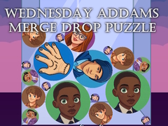 Igra Wednesday Addams Merge Drop Puzzle