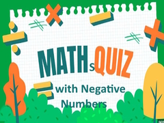 Igra Maths Quiz with Negative Numbers
