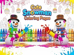 Igra Cute Snowman Coloring Pages