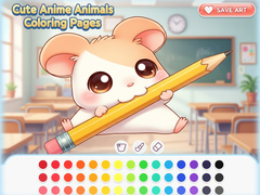 Igra Cute Anime Animals Coloring Pages