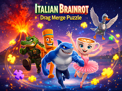 Igra Italian Brainrot Drag Merge Puzzle